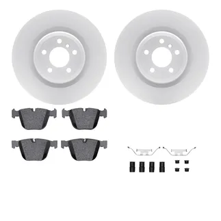 R1 Concepts WDTH1-31054 Brake Rotors - Carbon Coated W/ Euro Ceramic Pads & Hdw